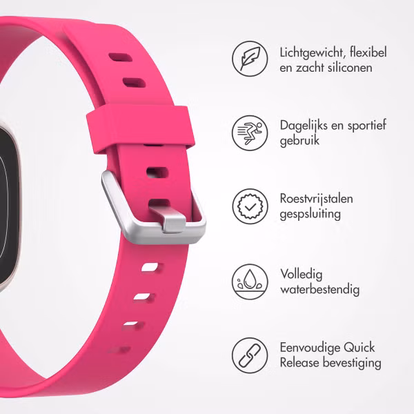 imoshion Siliconen bandje Fitbit Versa / Versa 2 / Versa Lite - Maat S - Roze
