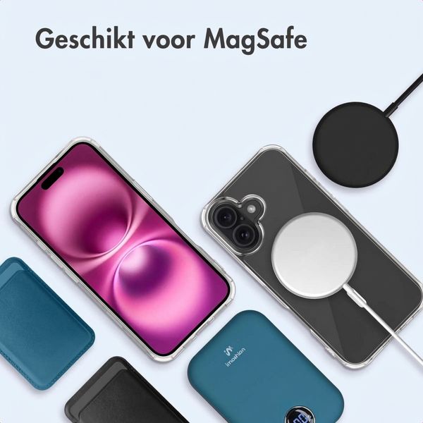imoshion Protective Backcover met MagSafe Apple iPhone 16 Plus - Transparant