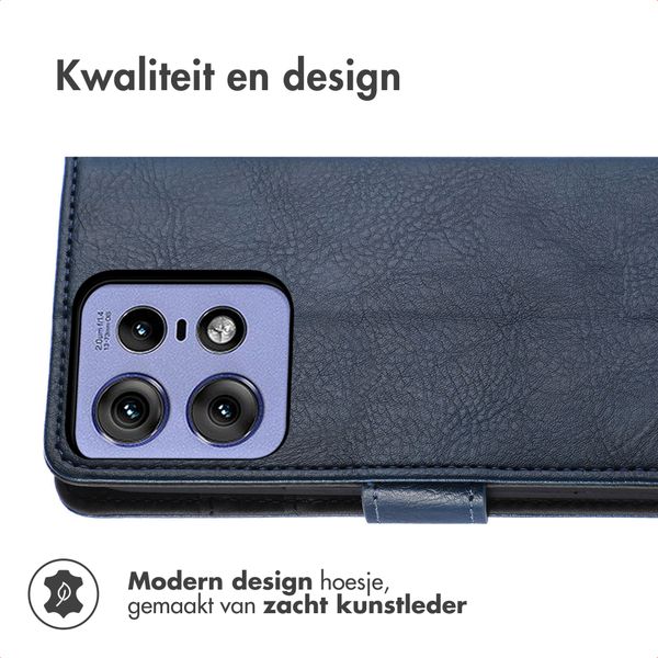 imoshion Luxe Bookcase Motorola Edge 60 Neo - Donkerblauw