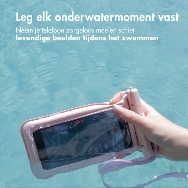 imoshion Floating Waterproof Pouch - Universeel waterdicht telefoonhoesje - Roze