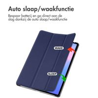 imoshion Trifold Bookcase Samsung Galaxy Tab S10 FE Plus - Donkerblauw
