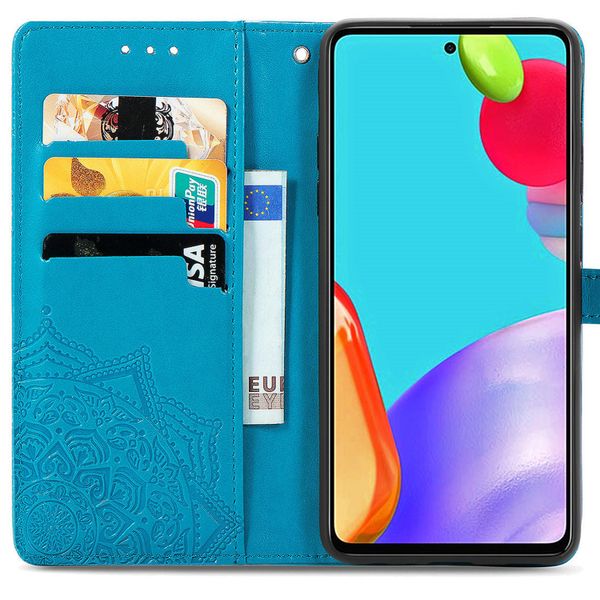 imoshion Mandala Bookcase Samsung Galaxy A72 - Turquoise