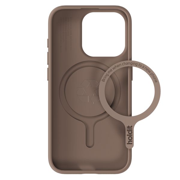 Holdit Soft MagSafe Case Apple iPhone 15 Pro - Mocha Brown