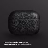 Accezz Echt Leren Case Apple AirPods Pro 2 - Zwart