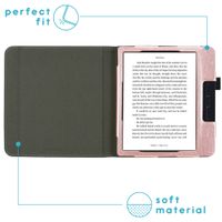 imoshion Vegan Leather Bookcase Kobo Libra H2O - Rosé Goud