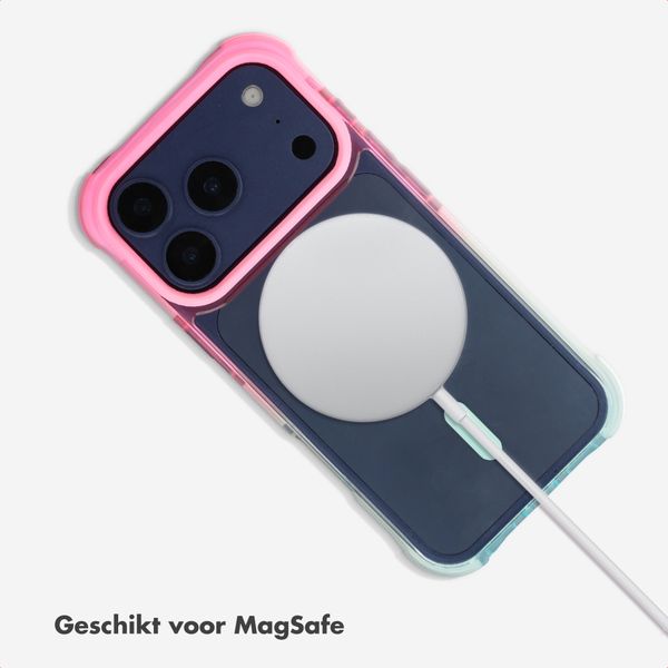 Selencia Gradient Backcover met MagSafe Apple iPhone 17 Pro Max - Roze / Blauw