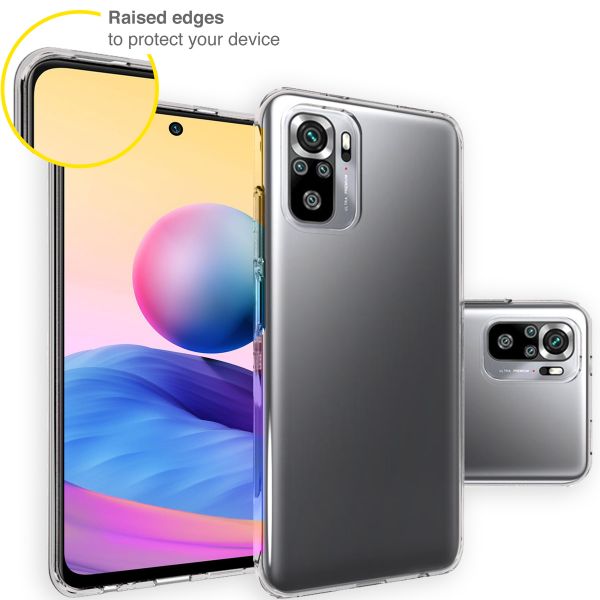 Accezz Clear Backcover Xiaomi Redmi Note 10 (4G) - Transparant