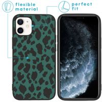 imoshion Design hoesje iPhone 12 Mini - Luipaard - Groen / Zwart