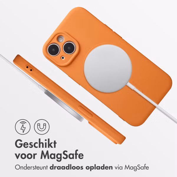 imoshion Color Backcover met MagSafe Apple iPhone 15 - Neon Orange