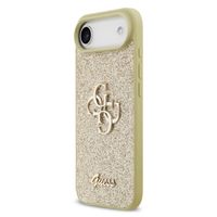 Guess 4G Metal Logo Glitter Backcover Apple iPhone Air - Goud