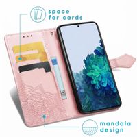 imoshion Mandala Bookcase Samsung Galaxy S21 - Rosé Goud