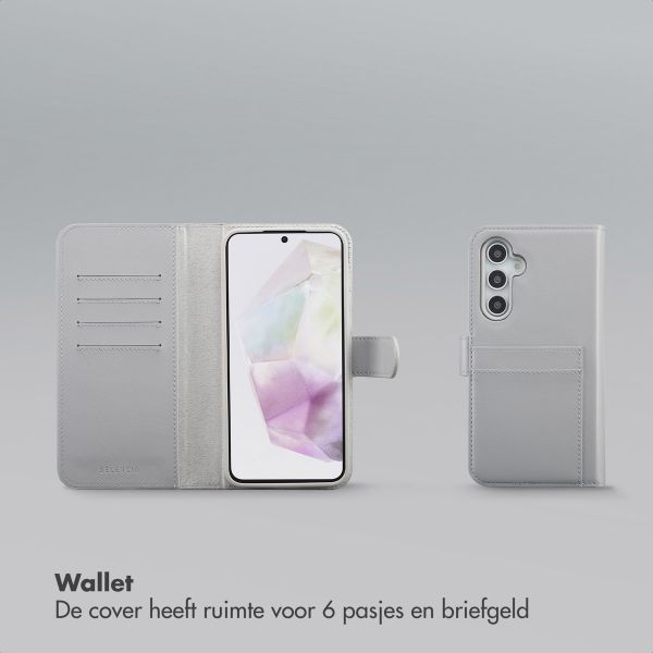Selencia Olyn Uitneembare Bookcase met MagSafe Samsung Galaxy A35 / A55 - Grijs