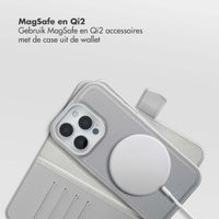 Selencia Olyn Uitneembare Bookcase met MagSafe Apple iPhone 16 Pro - Grijs