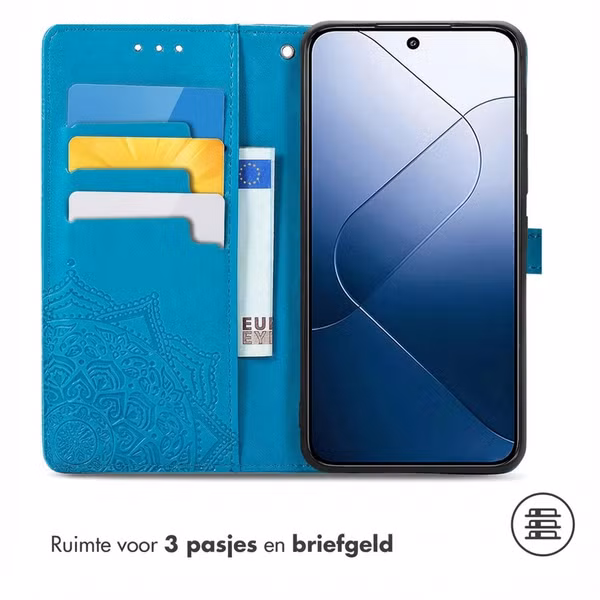 imoshion Mandala Bookcase Xiaomi 14 - Turquoise