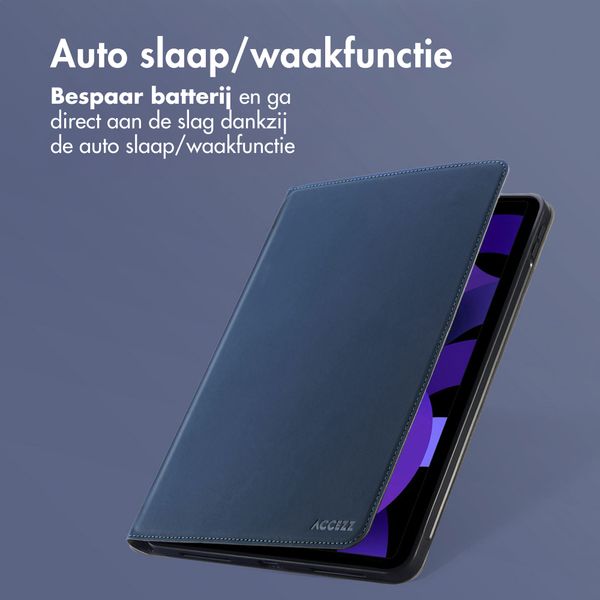 Accezz Classic Tablet Case Apple iPad Air 11 inch (2025) M3 / (2024) M2 / Air 5 (2022) / Air 4 (2020) - Donkerblauw