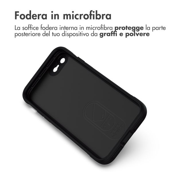 imoshion EasyGrip Backcover Apple iPhone SE (2022 / 2020) / 8 / 7 - Zwart