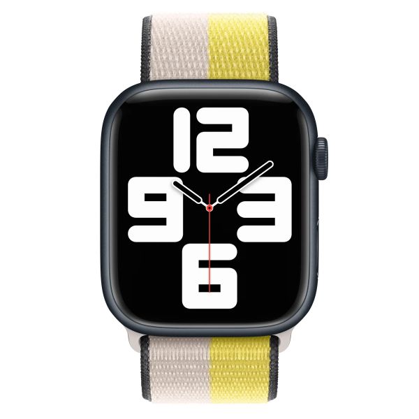 Apple Sport Loop Band Apple Watch Series 1 t/m 10 / SE / Ultra (2) (44/45/46/49 mm) - Oat Milk/Lemon Zest