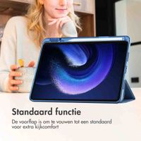 imoshion Trifold Hardcase Bookcase Xiaomi Pad 6 / 6 Pro - Blauw