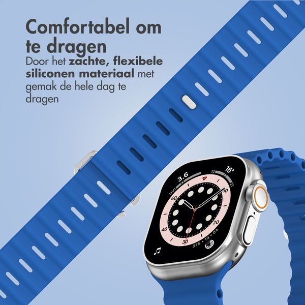 Accezz Ocean bandje Apple Watch Series 1 - 9 / SE (38/40/41 mm) | Series 10 / 11 (42 mm) - Royal Blue