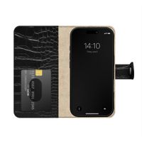 iDeal of Sweden Magnet Wallet+ Bookcase Apple iPhone 18 Pro / 17 Pro - Black Croco