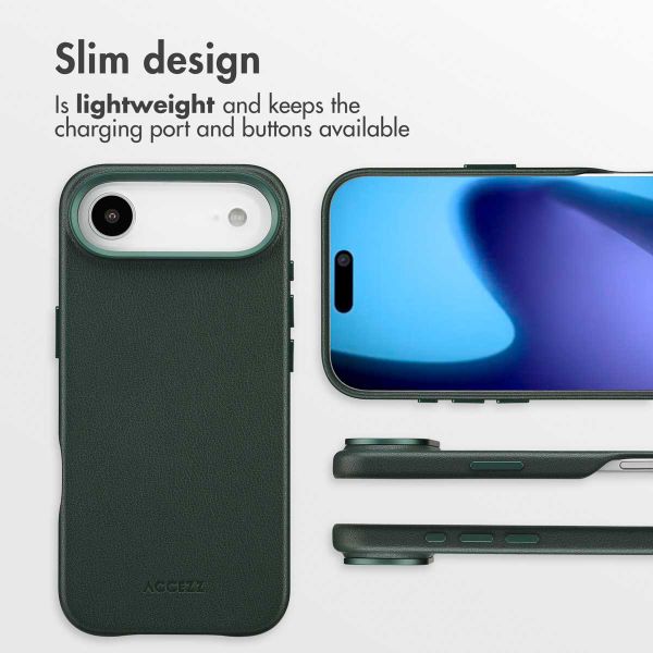 Accezz Leather Back Cover with MagSafe Apple iPhone Air - Cedar Green