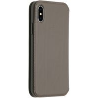 Apple Leather Folio Bookcase iPhone X / Xs - Taupe