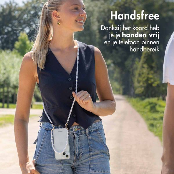 imoshion Backcover met Telefoonkoorden Apple iPhone SE (2022 / 2020) / 8 / 7 - Parels