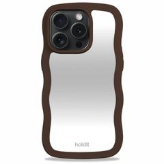 Holdit Wavy Case iPhone 14 Pro - Chocolate / Mirror