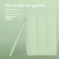 Accezz Smart Silicone Bookcase iPad Air 11 inch (2024) M2 / Air 5 (2022) / iPad Air 4 (2020) - Lichtgroen