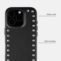 Selencia Studs Backcover met MagSafe Apple iPhone 16 Pro - Velvet Black