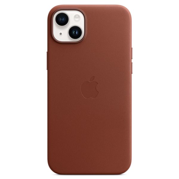 Apple Leather Backcover MagSafe Apple iPhone 14 Plus - Umber