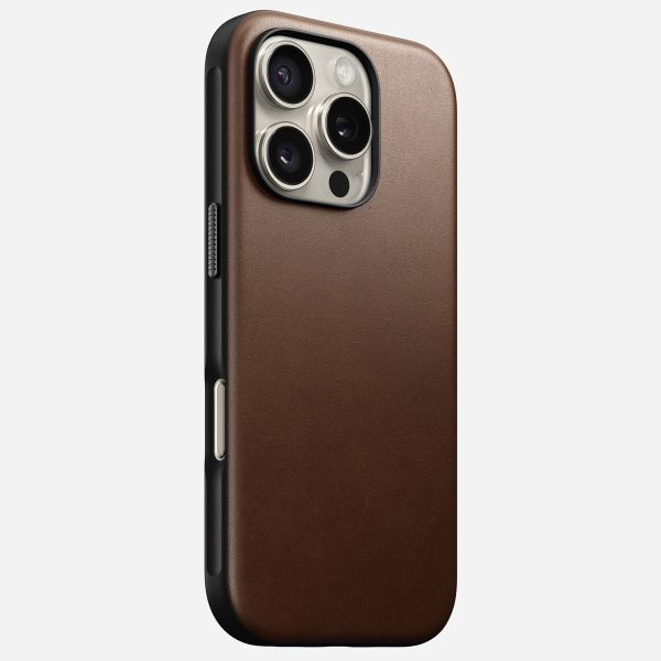 Nomad Modern Leather Case iPhone 16 Pro - Brown