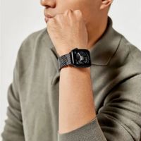 Pitaka Carbon Fiber bandje Apple Watch | 44/45/46/49 mm - Modern Carbon Black