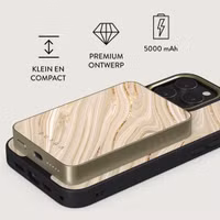 Burga Magnetic Powerbank 5.000 mAh - Geschikt voor MagSafe en Qi2 - Full Glam / Gold