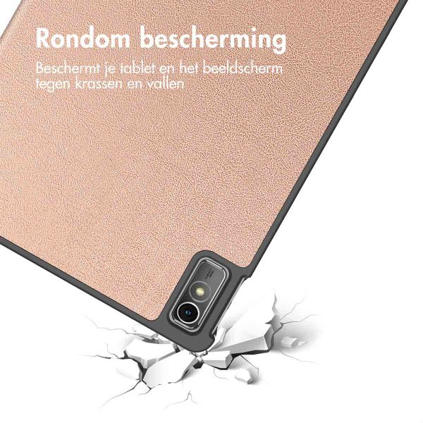 imoshion Trifold Bookcase Lenovo Tab M10 5G - Rosé Goud