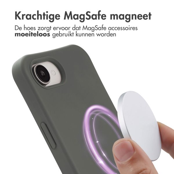 imoshion Color Backcover met afneembaar koord MagSafe Apple iPhone 16e - Black Coffee