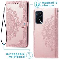 imoshion Mandala Bookcase Oppo A16(s) / A54s - Rosé Goud