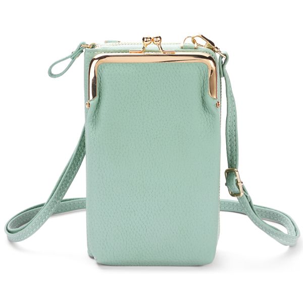 imoshion Vegan Lederen Telefoontasje Crossbody - Mintgroen