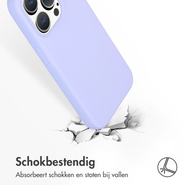 Accezz Liquid Silicone Backcover met MagSafe Apple iPhone 15 Pro - Paars