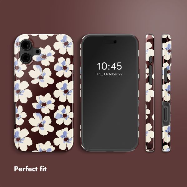 Selencia Vivid Back Cover with MagSafe Apple iPhone 16 - Choco Flower Pop
