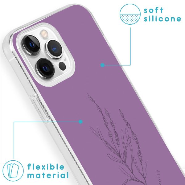 imoshion Design hoesje iPhone 13 Pro - Floral Purple