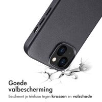 Accezz MagSafe Leather Backcover Apple iPhone 13 - Onyx Black