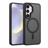 Accezz Rugged Frosted MagSafe Backcover Samsung Galaxy S25 Plus - Zwart