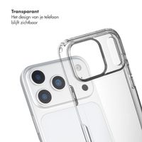 Selencia Transparent Case with Hooks + Lova Wrist Strap Apple iPhone 17 Pro Max - Mocha Brown