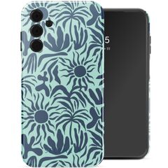 Selencia Vivid Tough Backcover Samsung Galaxy A15 - Tropical Vibes Light Blue