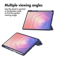 imoshion Trifold Hardcase Bookcase Samsung Galaxy Tab S11 Ultra - Donkerblauw