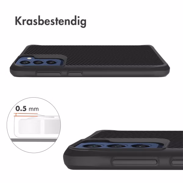 imoshion Rugged Hybrid Case Samsung Galaxy S21 FE - Zwart