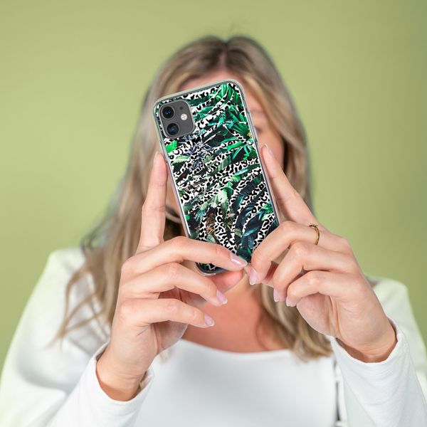 imoshion Design hoesje iPhone 11 Pro - Jungle - Wit / Zwart / Groen