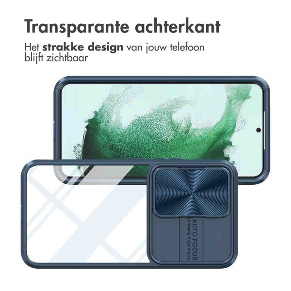 imoshion Camslider Backcover Samsung Galaxy S22 - Donkerblauw