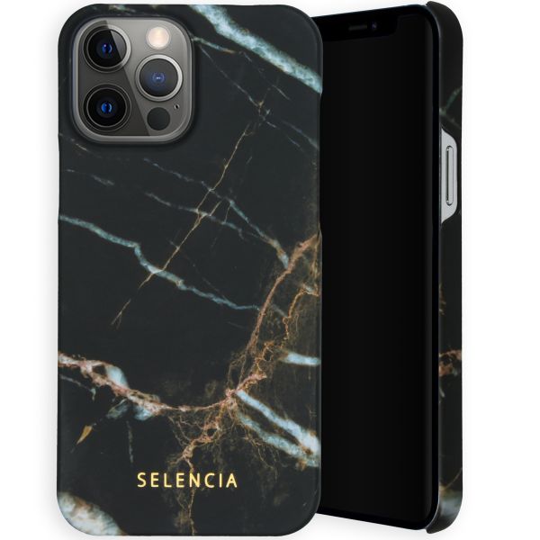 Selencia Maya Fashion Backcover iPhone 13 Pro Max - Marble Black